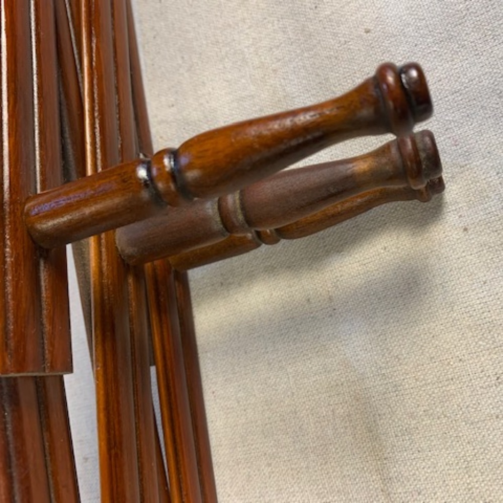 VG Vintage Wood Accordion Mug Display Peg Rack - Picture 8 of 10